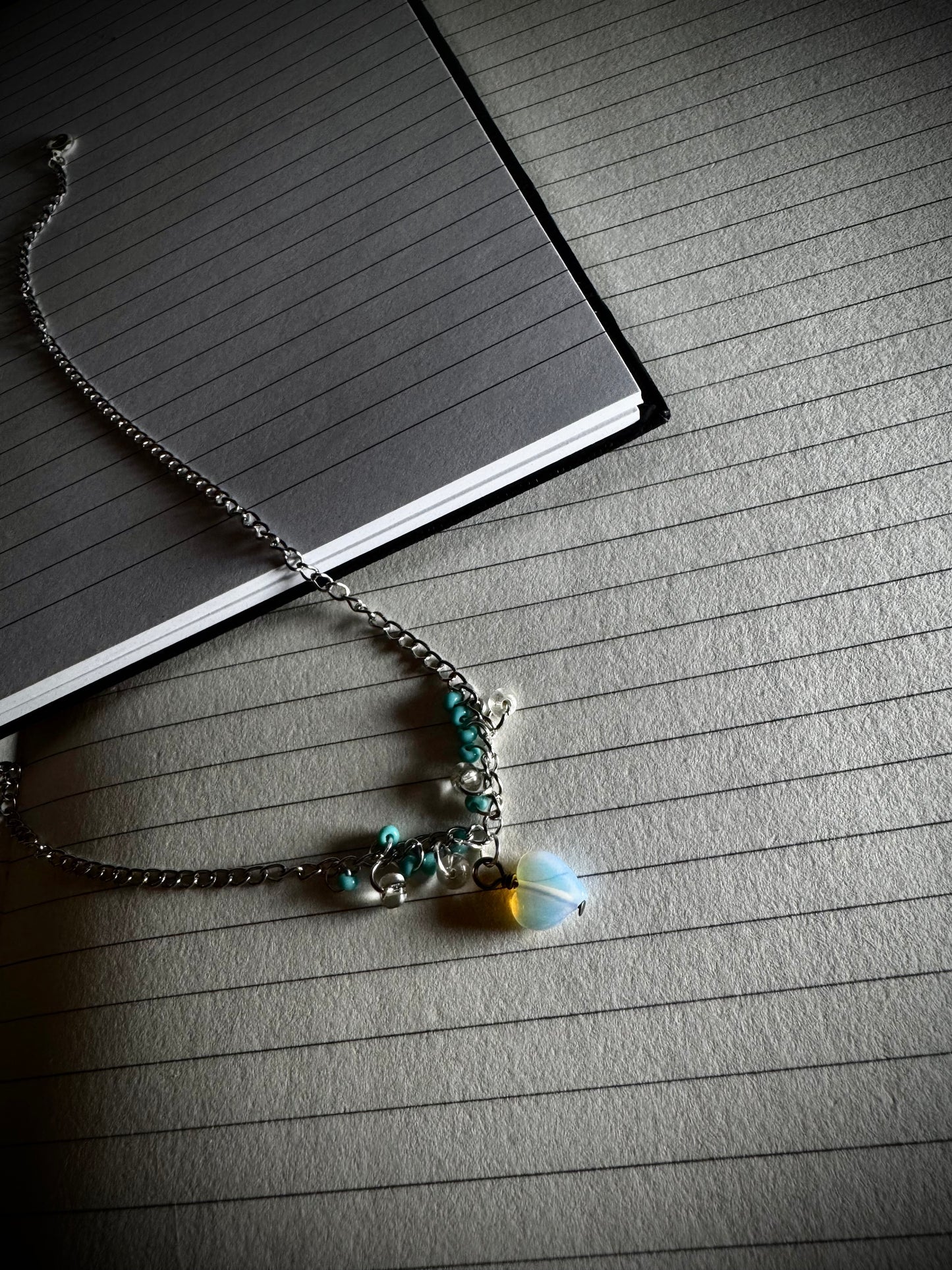 Opal Heart Necklace